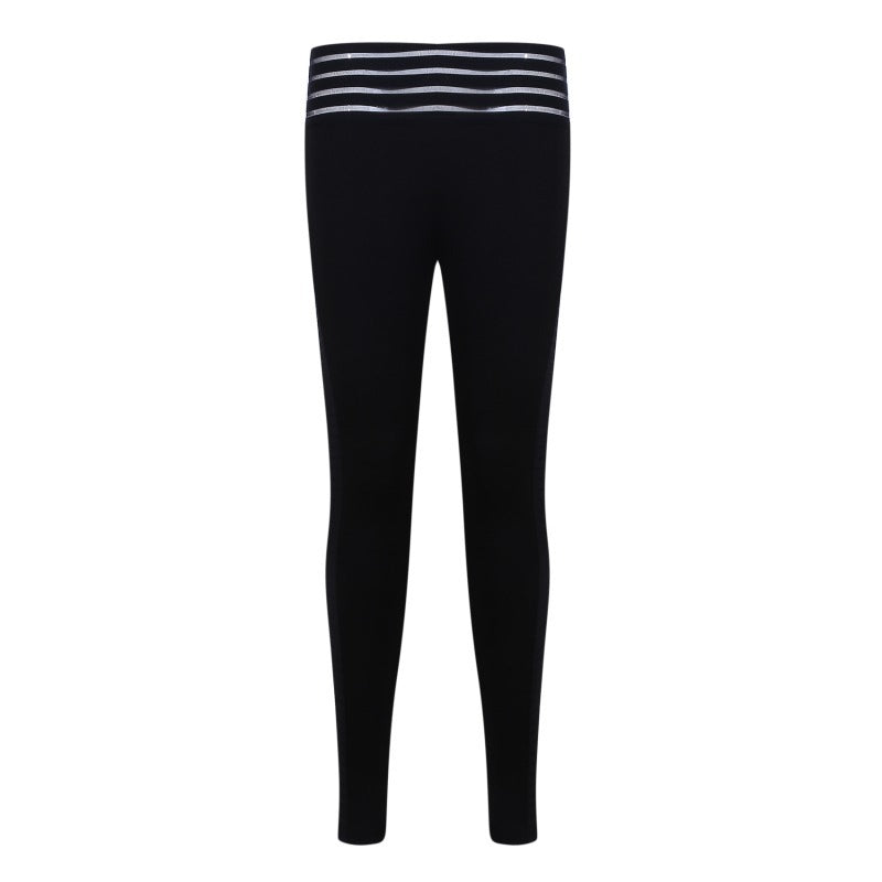 Leggings Sport Noirs Coupe Transfrontière